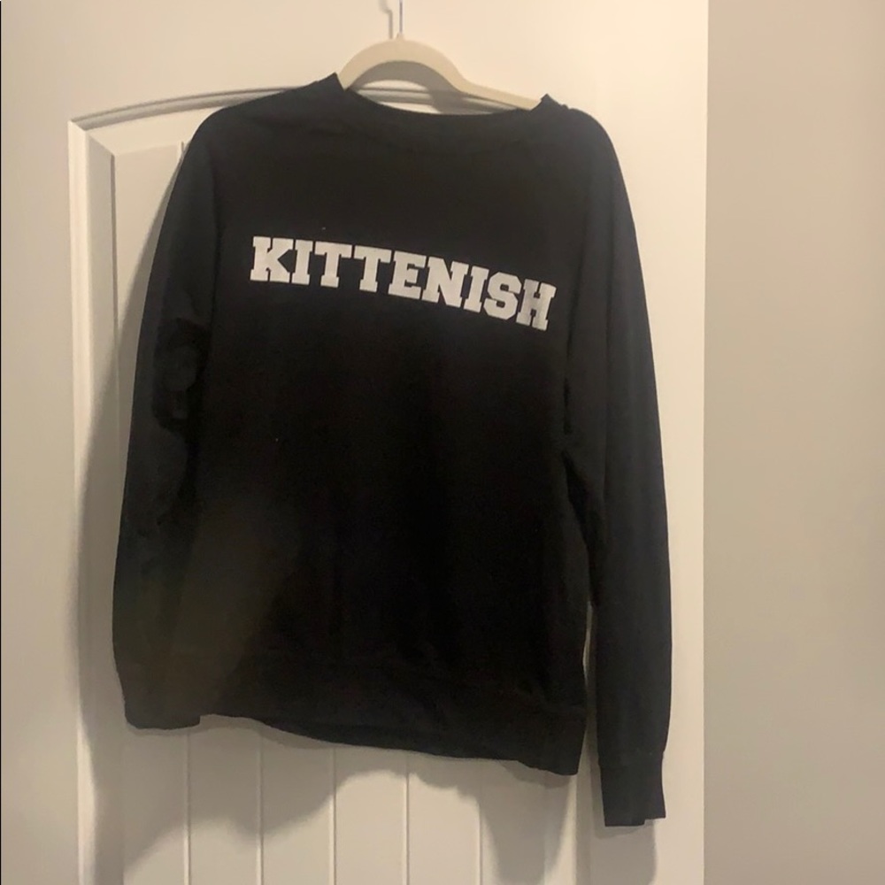 Kittenish Varsity Long Sleeve Tee